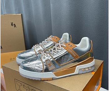 LV Trainer Sneaker Silver Yellow 1A996N