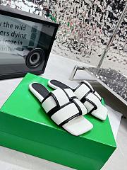 Bottega Veneta Patch Flat Mules Black White - 4