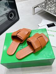 Bottega Veneta Patch Flat Mules Brown - 5