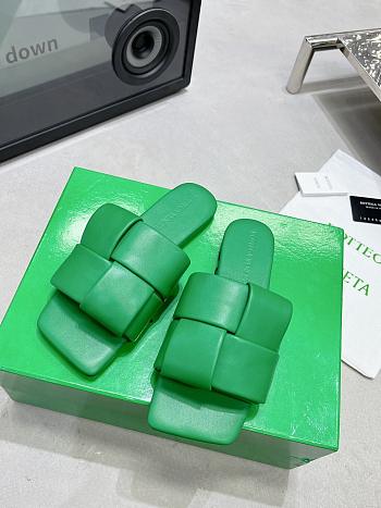 Bottega Veneta Patch Flat Mules Green
