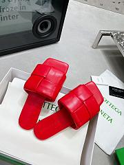 Bottega Veneta Patch Flat Mules Red - 3