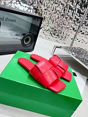 Bottega Veneta Patch Flat Mules Red - 5