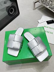 Bottega Veneta Patch Flat Mules Silver - 6