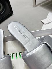 Bottega Veneta Patch Flat Mules Silver - 2