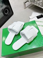 Bottega Veneta Patch Flat Mules White - 2