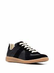Maison Margiela Low-top Leather Sneakers Black - 5