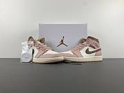 Air Jordan 1 Mid Pink Oxford Brown BQ6472-620 - 3