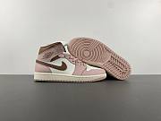 Air Jordan 1 Mid Pink Oxford Brown BQ6472-620 - 5