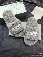 Balenciaga Furry Slide Grey 36209282870 - 3