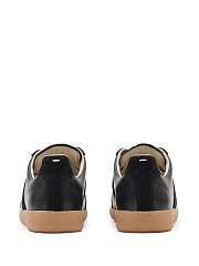 Maison Margiela Low-top Leather Sneakers Black - 4