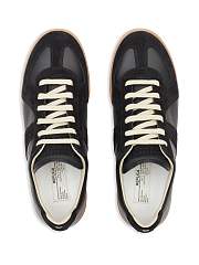 Maison Margiela Low-top Leather Sneakers Black - 3