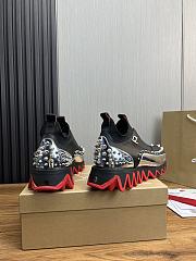 Christian Louboutin Sneaker Sharkyloub SP Spikes Black 004#326 - 4