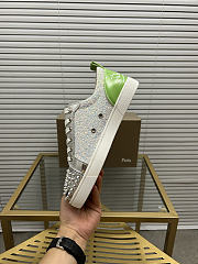 Christian Louboutin Sneaker Silver Green 088#326 - 6