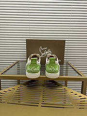 Christian Louboutin Sneaker Silver Green 088#326 - 4