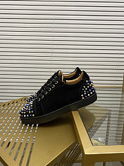 Christian Louboutin Vieira 2 Flat Black Purple 064#326 - 5