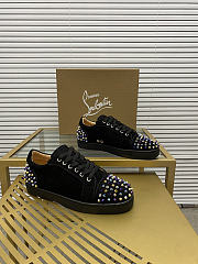 Christian Louboutin Vieira 2 Flat Black Purple 064#326 - 3