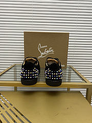 Christian Louboutin Vieira 2 Flat Black Purple 064#326 - 4