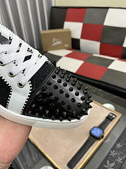 Christian Louboutin Vieira 2 Flat Black White 059#326 - 6