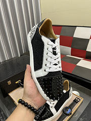 Christian Louboutin Vieira 2 Flat Black White 059#326 - 5