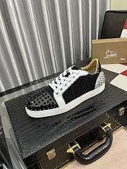Christian Louboutin Vieira 2 Flat Black White 059#326 - 2