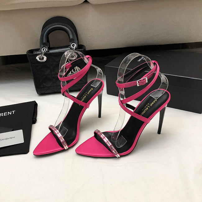 Saint Laurent High Heels MJ00321 Pink 10.5cm - 1