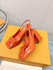 LV Shake Slingback Pump Orange 5.5cm 8.5cm - 2