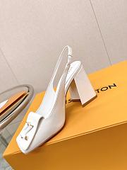 LV Shake Slingback Pump White 5.5cm 8.5cm - 2
