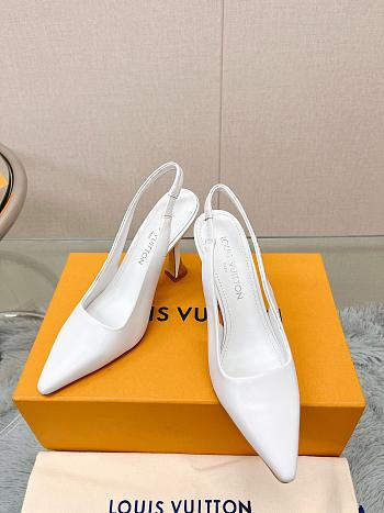 LV Sparkle Pump White 6.5cm 9.5cm