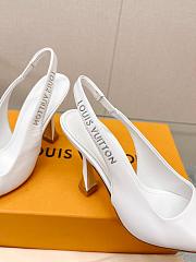LV Sparkle Pump White 6.5cm 9.5cm - 4