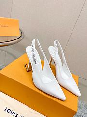 LV Sparkle Pump White 6.5cm 9.5cm - 2