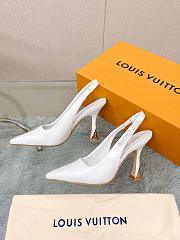 LV Sparkle Pump White 6.5cm 9.5cm - 6