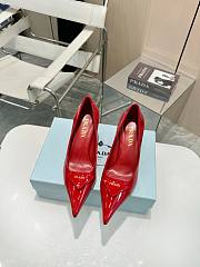 Prada Red Leather Pumps - 6