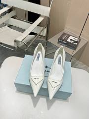 Prada White Leather Pumps - 3