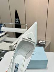 Prada White Leather Pumps - 5