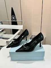 Prada Black Leather Pumps - 1