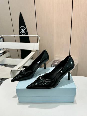 Prada Black Leather Pumps