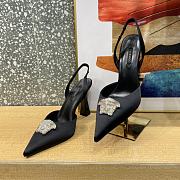 Versace La Medusa 12mm Slingback Pumps Black - 3