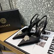 Versace La Medusa 12mm Slingback Pumps Black - 2
