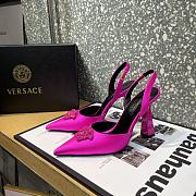 Versace La Medusa 12mm Slingback Pumps Pink - 6