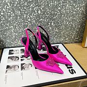 Versace La Medusa 12mm Slingback Pumps Pink - 5