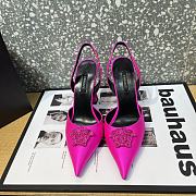Versace La Medusa 12mm Slingback Pumps Pink - 4