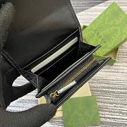 Gucci Matelassé  Black 598629 Size 12x10x3cm - 2