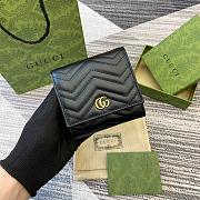 Gucci Matelassé  Black 598629 Size 12x10x3cm - 5