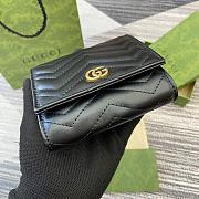 Gucci Matelassé  Black 598629 Size 12x10x3cm - 4