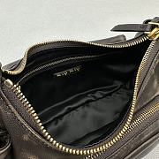 Miu Miu Nappa Leather Pocket Bag Coffee Size 21x6x12CM - 2