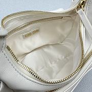 Miu Miu Nappa Leather Pocket Bag White Size 21x6x12CM - 6