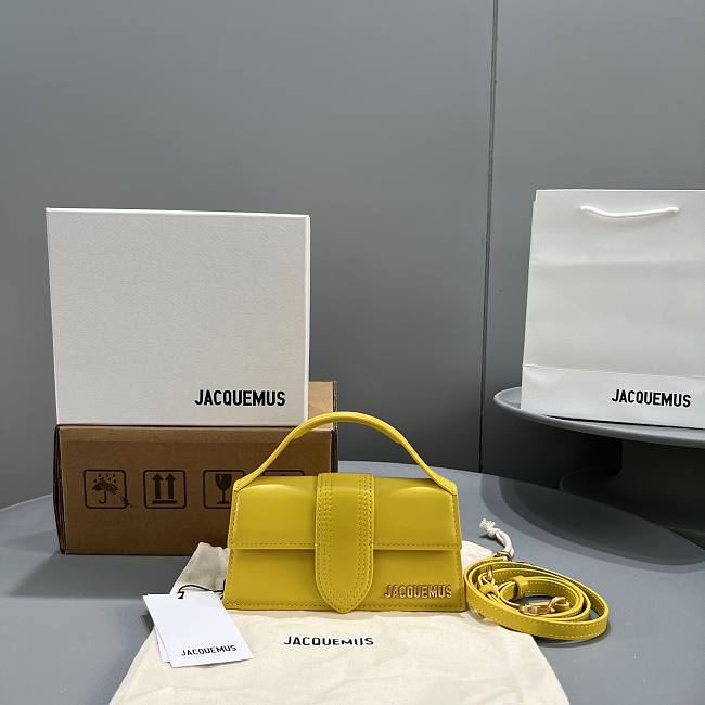 Jacquemus Crossbody Bag Yellow JAQ2056 Size 18x6x7cm - 1