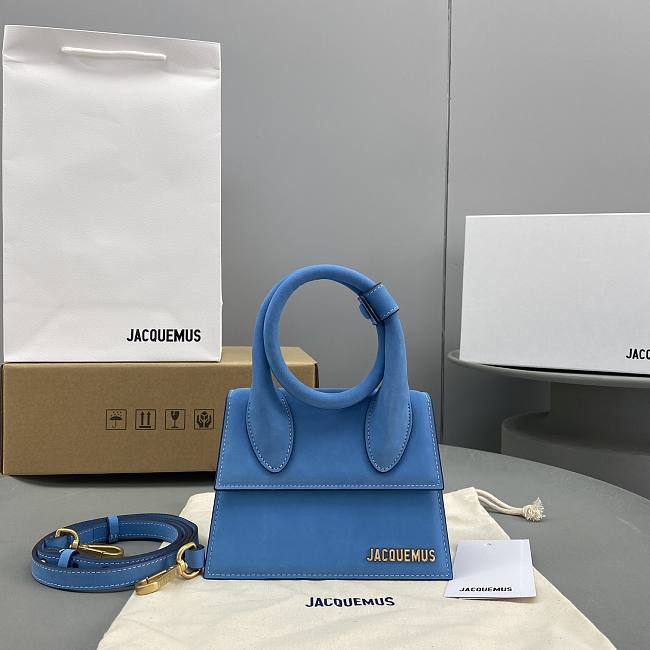 Jacquemus HandBag Black Blue Size 18x15.5x8cm - 1