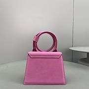 Jacquemus HandBag Black Pink Size 18x15.5x8cm - 6