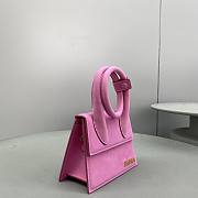 Jacquemus HandBag Black Pink Size 18x15.5x8cm - 4